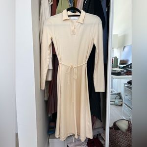 Oak+Fort Cream Knit dress